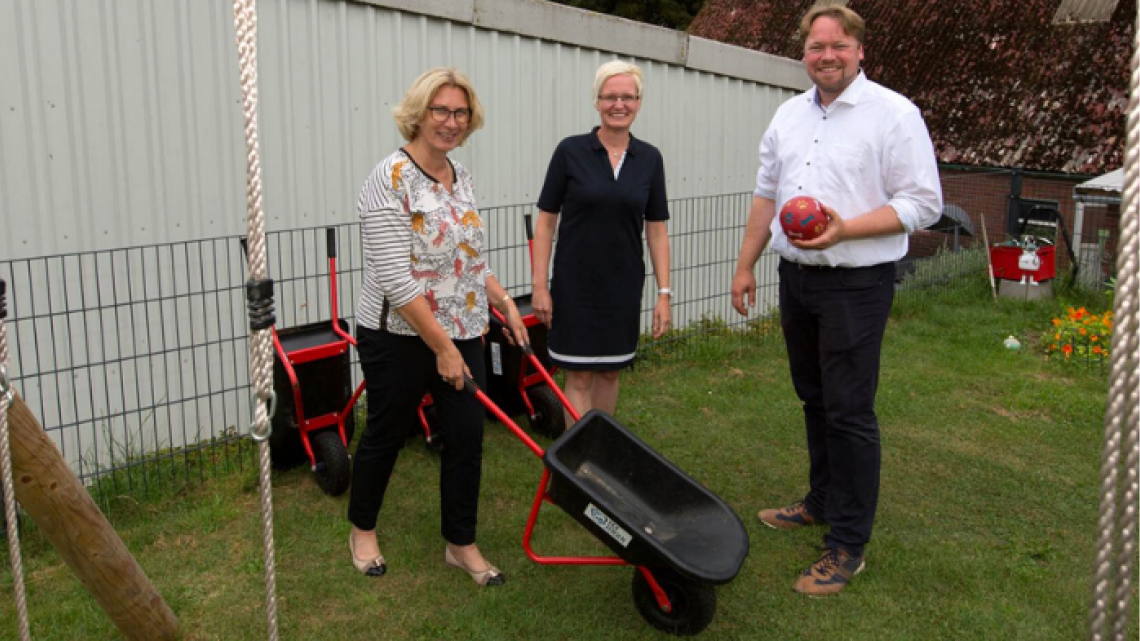 Anita Klahn, Rilana Jensen und Oliver Kumbartzky