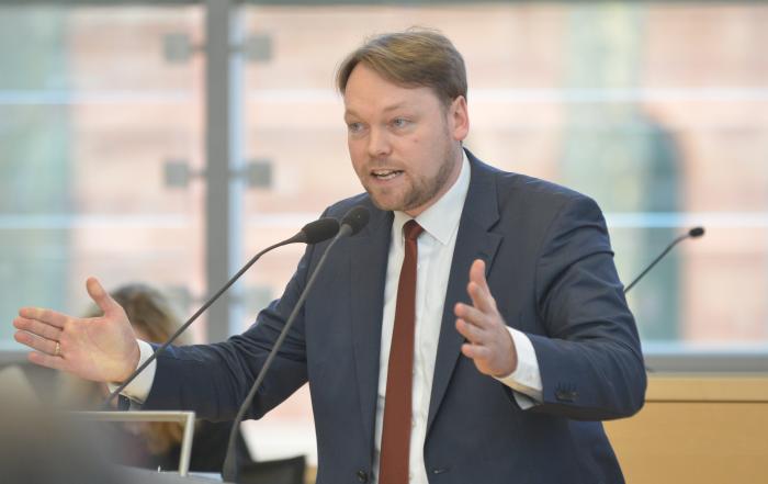 Parlamentarischer Geschäftsführer und agrarpolitischer Sprecher der FDP-Landtagsfraktion, Oliver Kumbartzky